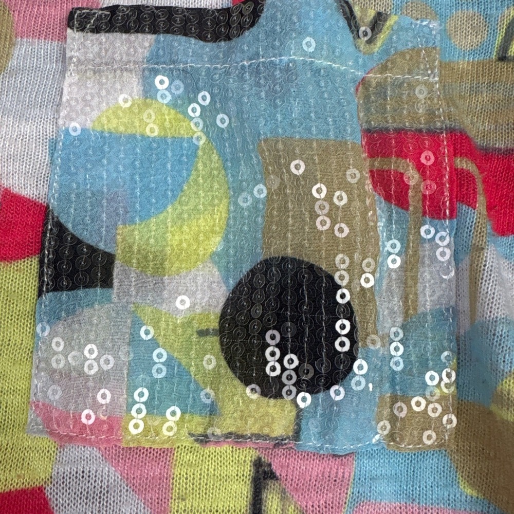 Ali Miles Multicolor Abstract Blouse - Picture 5 of 12